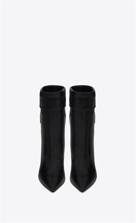 ysl niki boots cognac|NIKI booties in smooth leather .